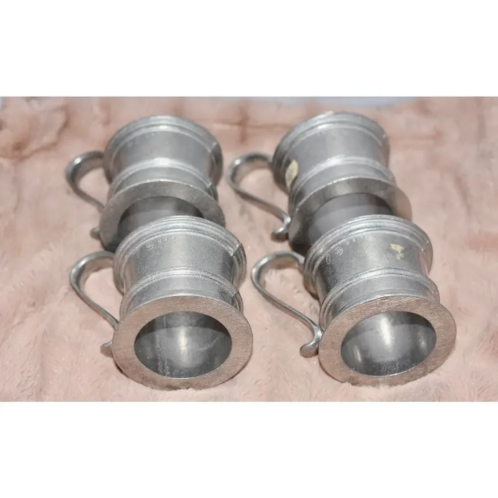 Mid Century Wilton Armentale Pewter Plough Tavern Mug Holder - Set of 4